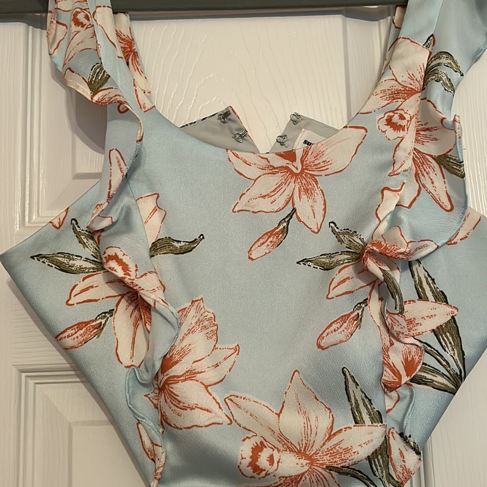 Superdown Mini Dress Light Blue Multi - image 7